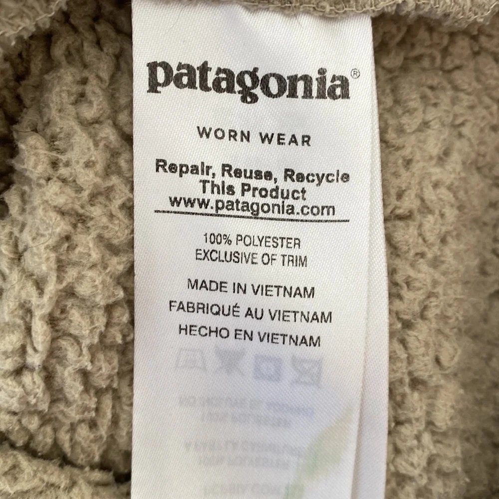 Patagonia Los Gatos Fleece 1/4-Zip Pullover in Shroom Taupe, Size Small